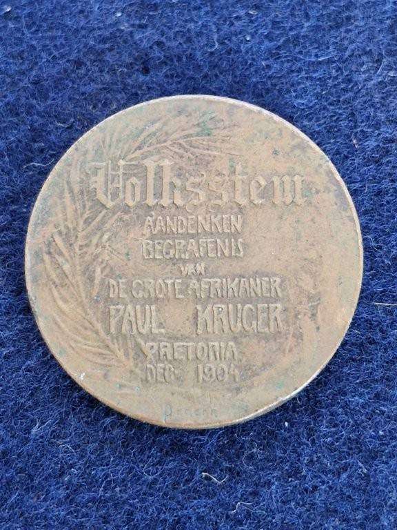 Paul Kruger Funeral Medallion