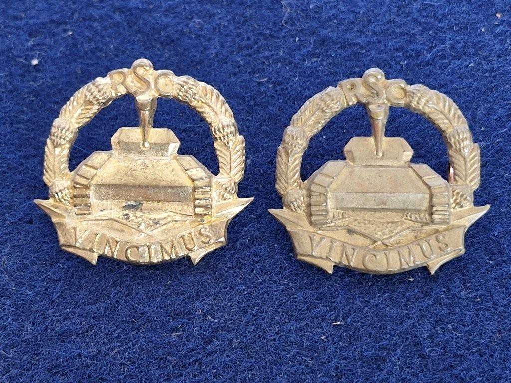 Regiment Sarel Cilliers Collar badges