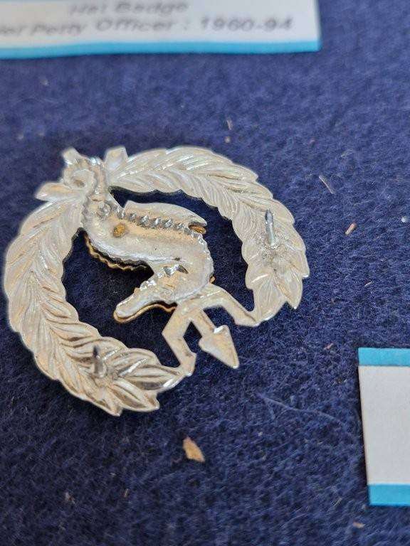 SA NAVY INDEPENDENT SHIPS AND AIR/SEA RESCUE FLOTILLA BI/METAL ONE PIECE BREAST BADGE