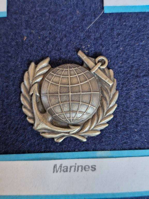 SA Marines Cap badge
