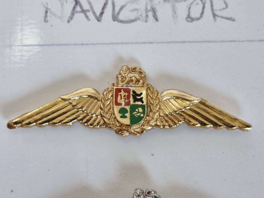 South African Air Force Pilot wings for 2000 Hours. Mess dress size.