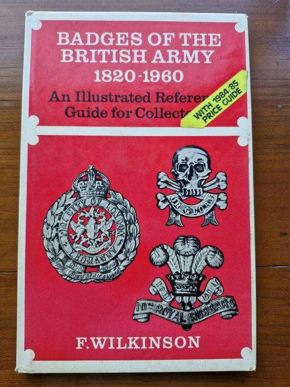 Book, Badges of the British Army 1820-1960 by F. Wilkinson