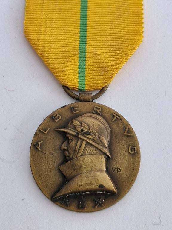 Full Size Belgium Albert Military Veterans Medal