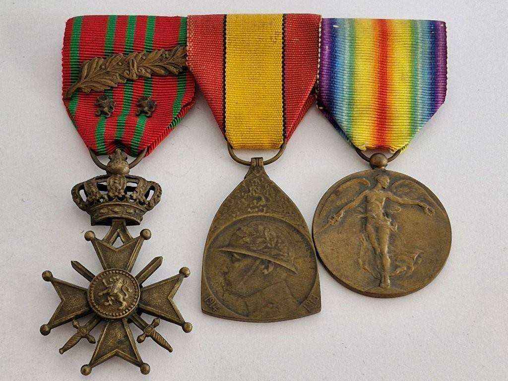 Full Size Belgium WWI Medal group