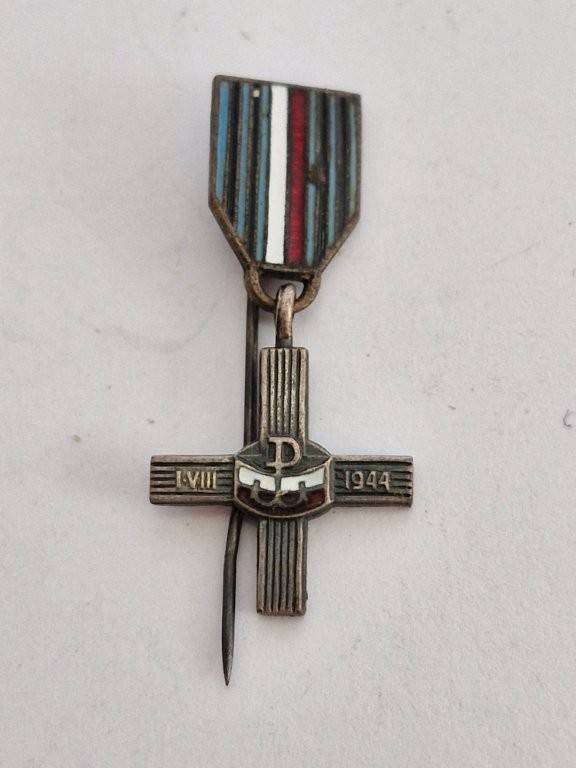 Miniature WW2 POLISH THE WARSAW UPRISING 1944 CROSS