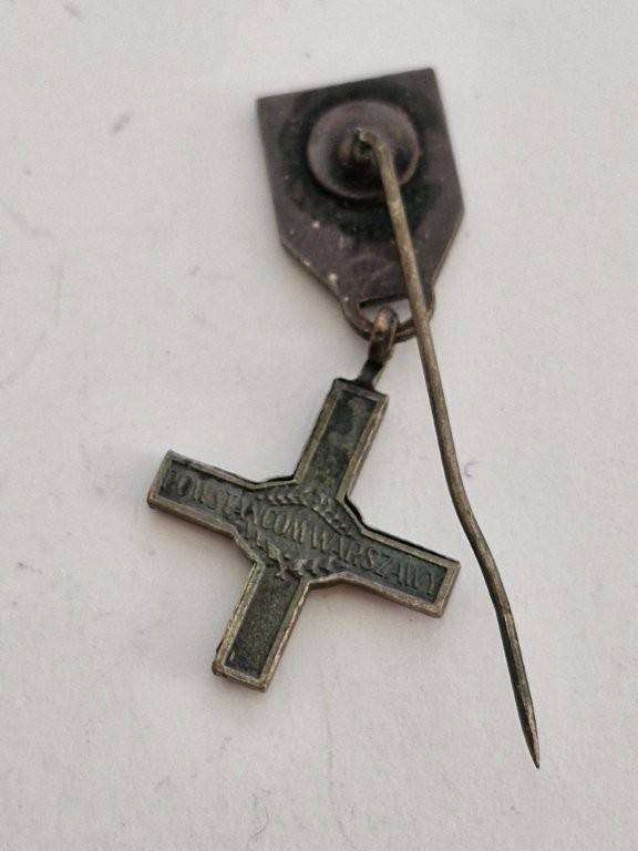 Miniature WW2 POLISH THE WARSAW UPRISING 1944 CROSS