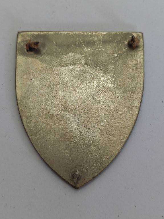 SADF Anti-Aircraft School Shoulder flash. Pins Intact.