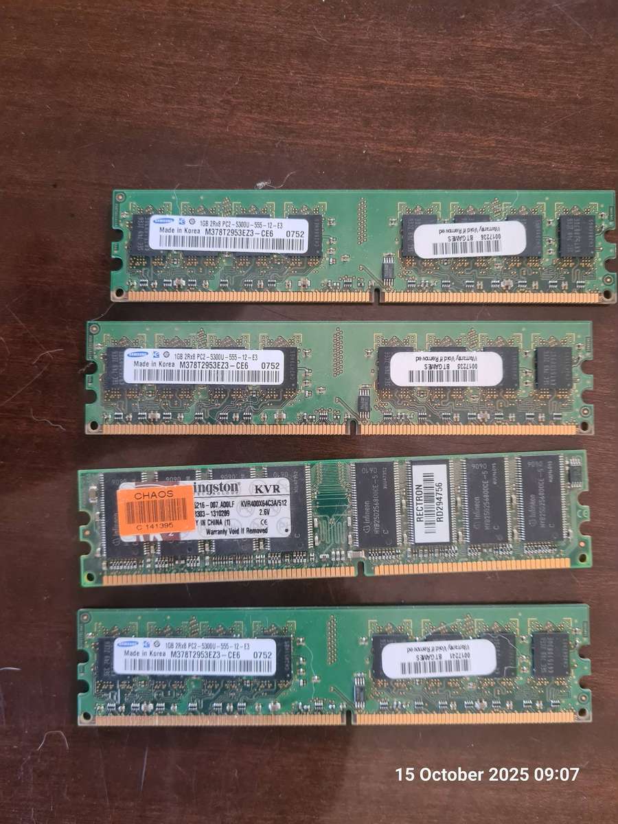 Lot assorted laptop and desktop ram