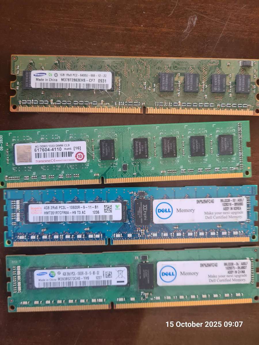 Lot assorted laptop and desktop ram