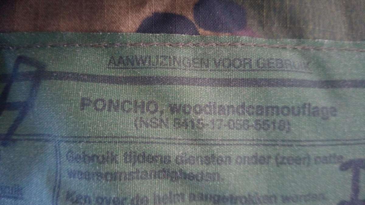 Military ground sheet/puncho