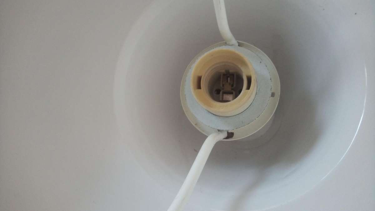 Vintage pull down light