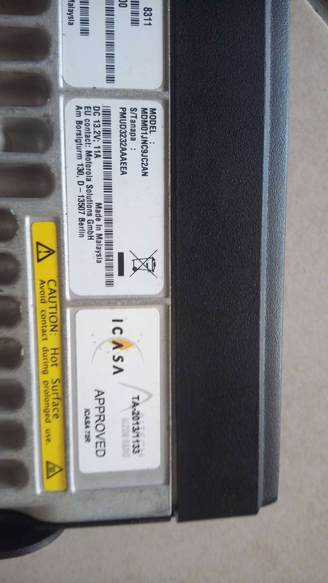 Motorola two way vehicle radio