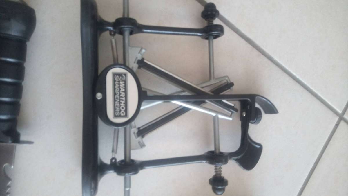 Knives and sharpener