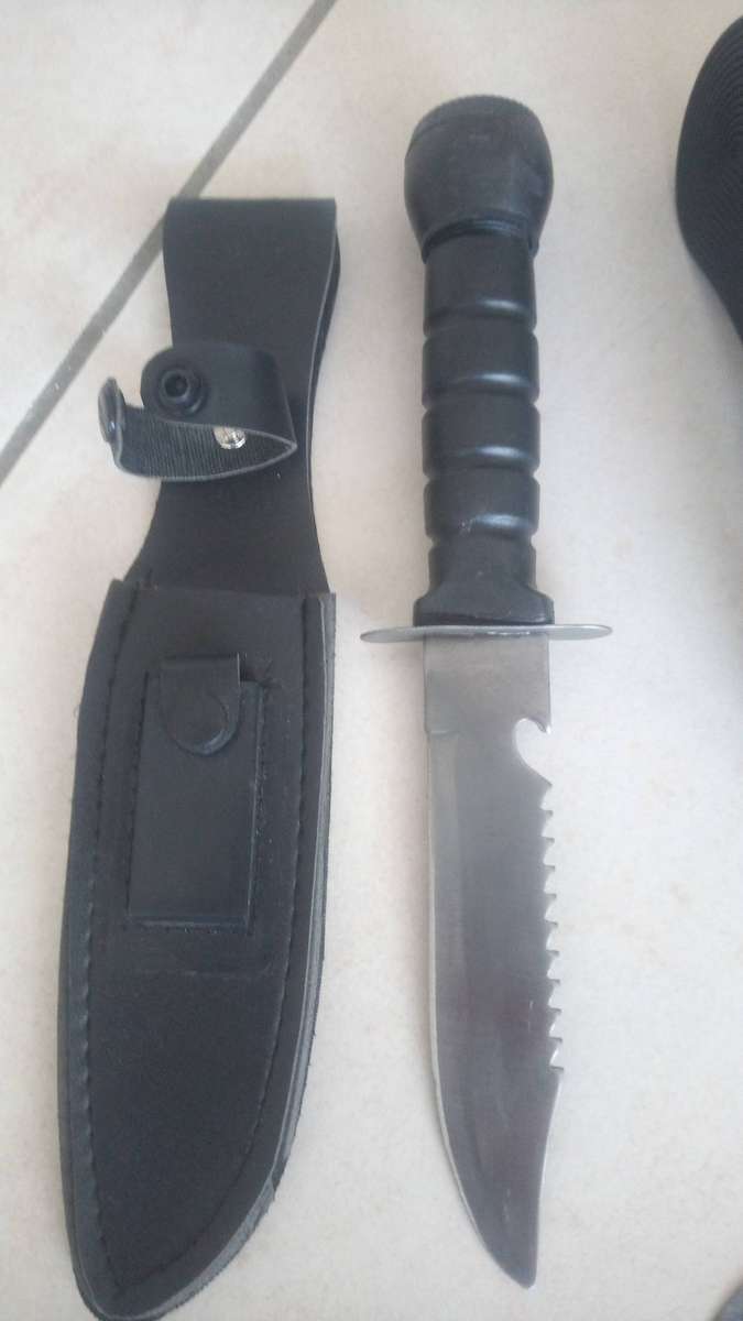 Knives and sharpener