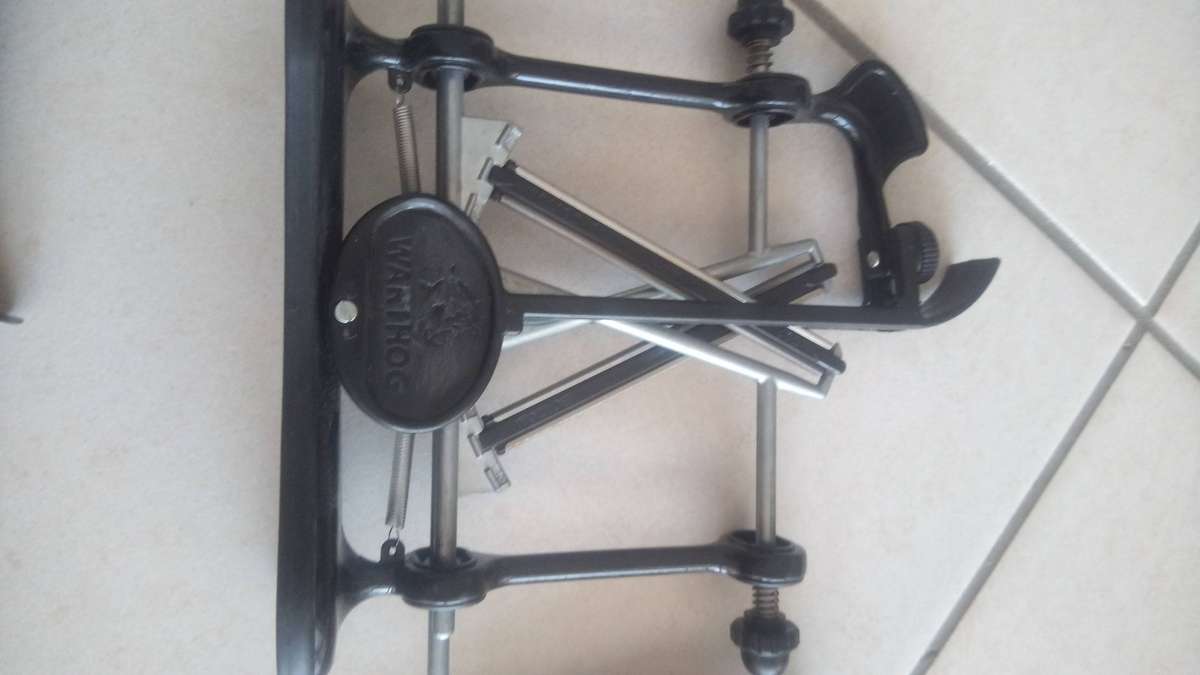 Knives and sharpener