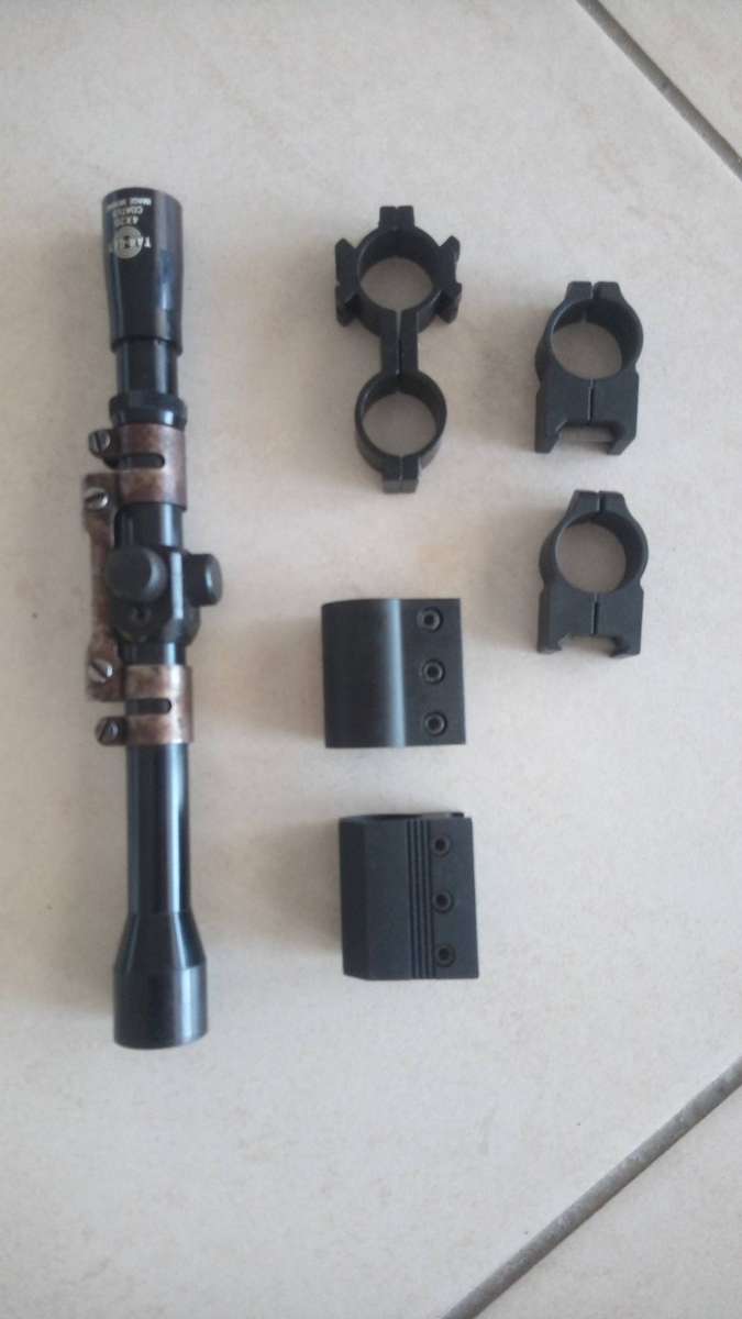 Rifle mounts and scope