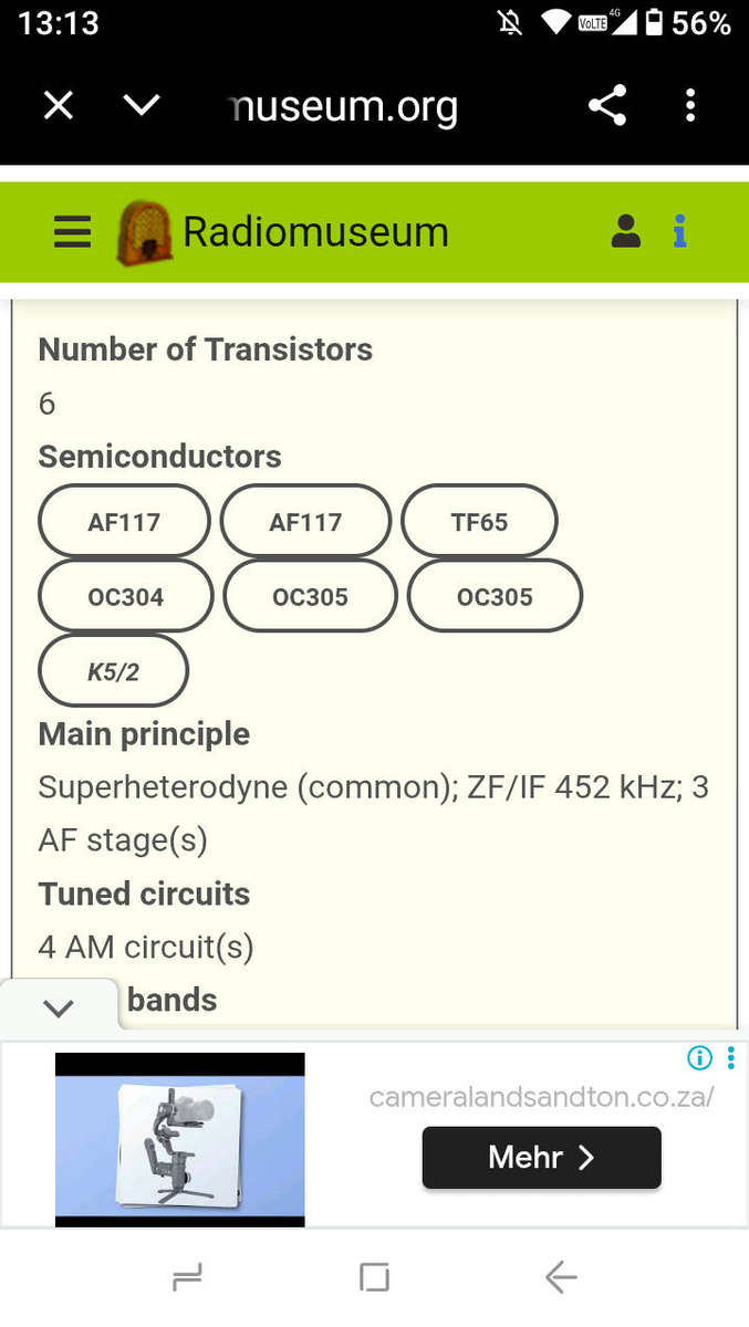 Vintage German radio receiver
