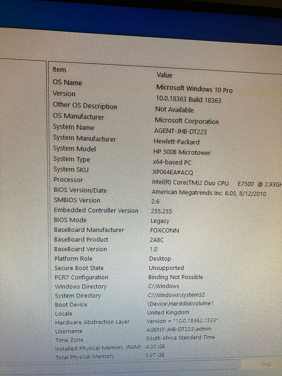 HP Compaq 500B MT Tower
