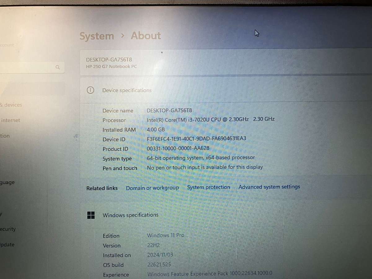 HP 250 G7 Notebook i3