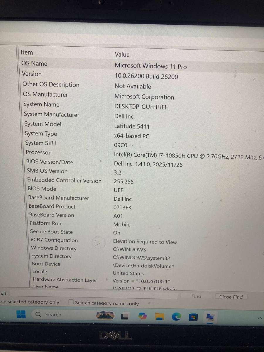 dell 5411 i7 10th generation