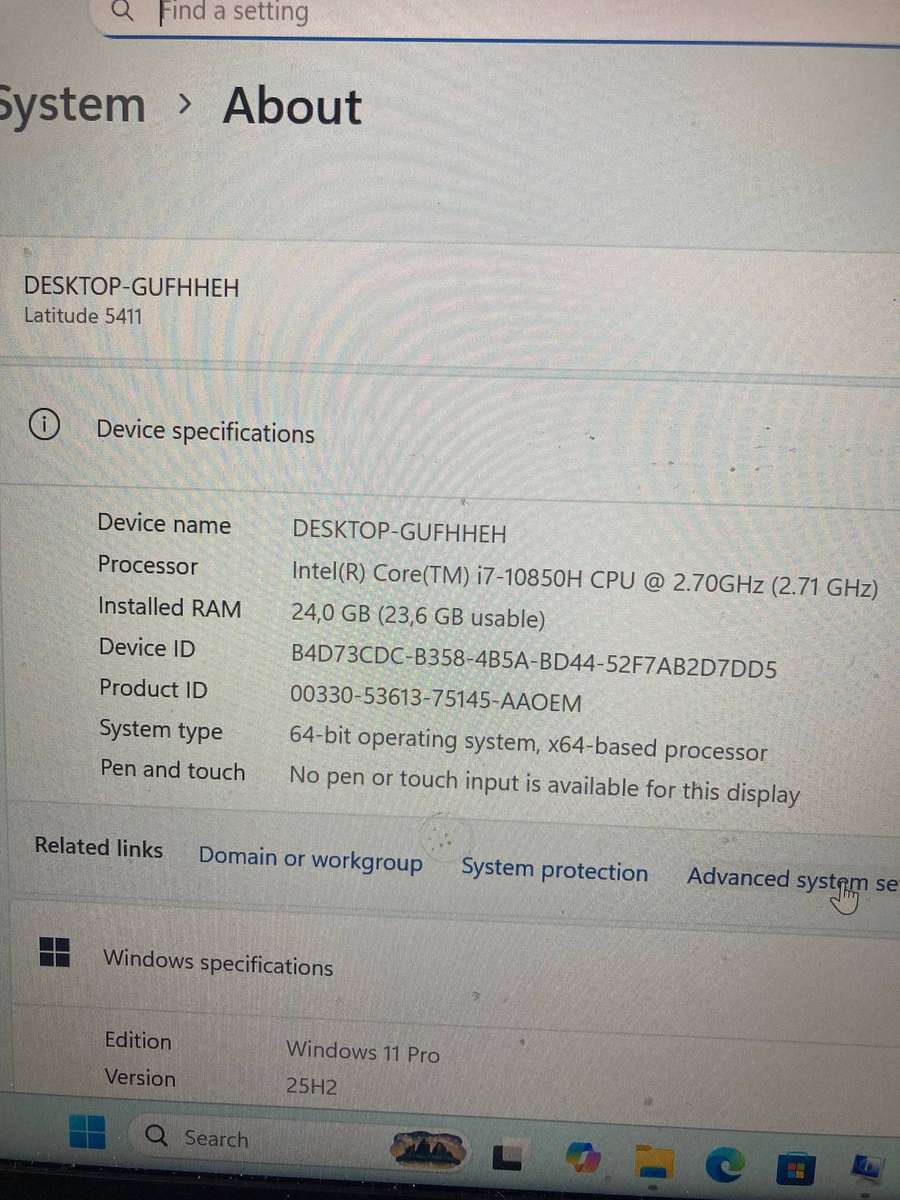 dell 5411 i7 10th generation