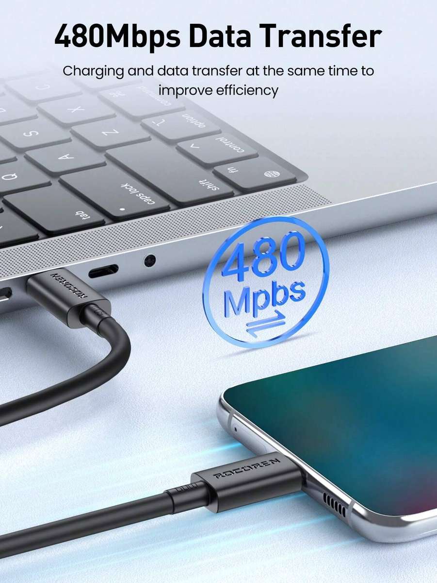 Rocoren 60W USB-C to USB-C Fast Charging Cable