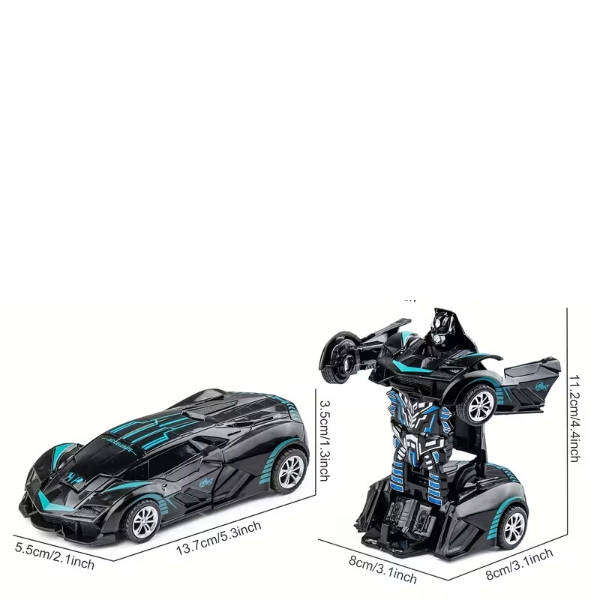 2-in-1 Collision Transforming Robot Police Car