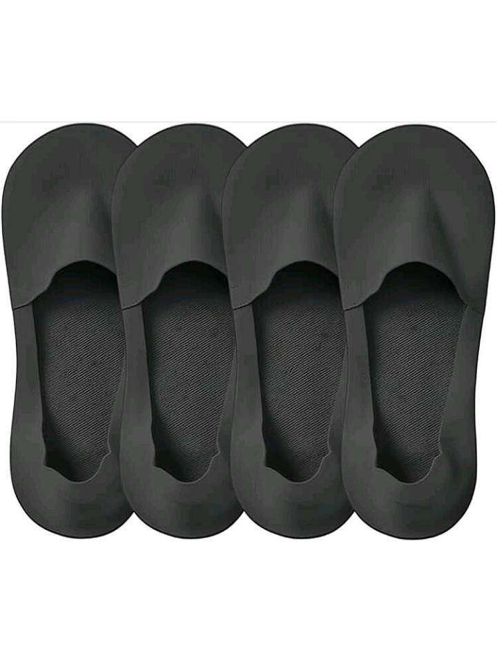 1 Pair Thin Non-Slip Breathable Ice Silk Invisible Boat Socks