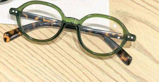 Unisex Vintage Small Oval Fashion Glasses
