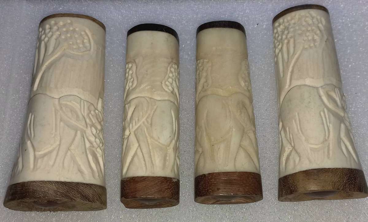 Bone Salt and Pepper Shakers