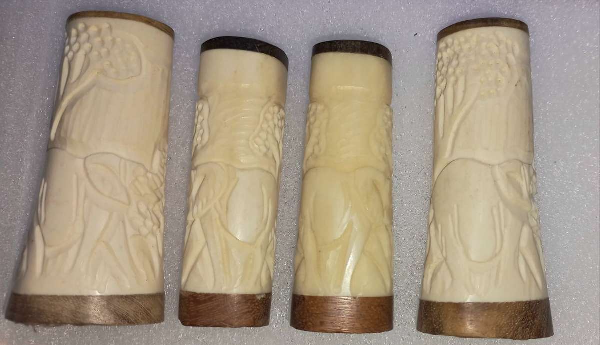 Bone Salt and Pepper Shakers