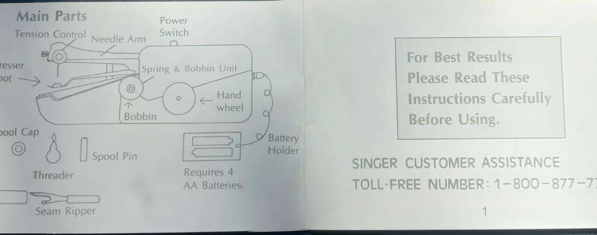 Singer Handy Stitch Sewing Machine
