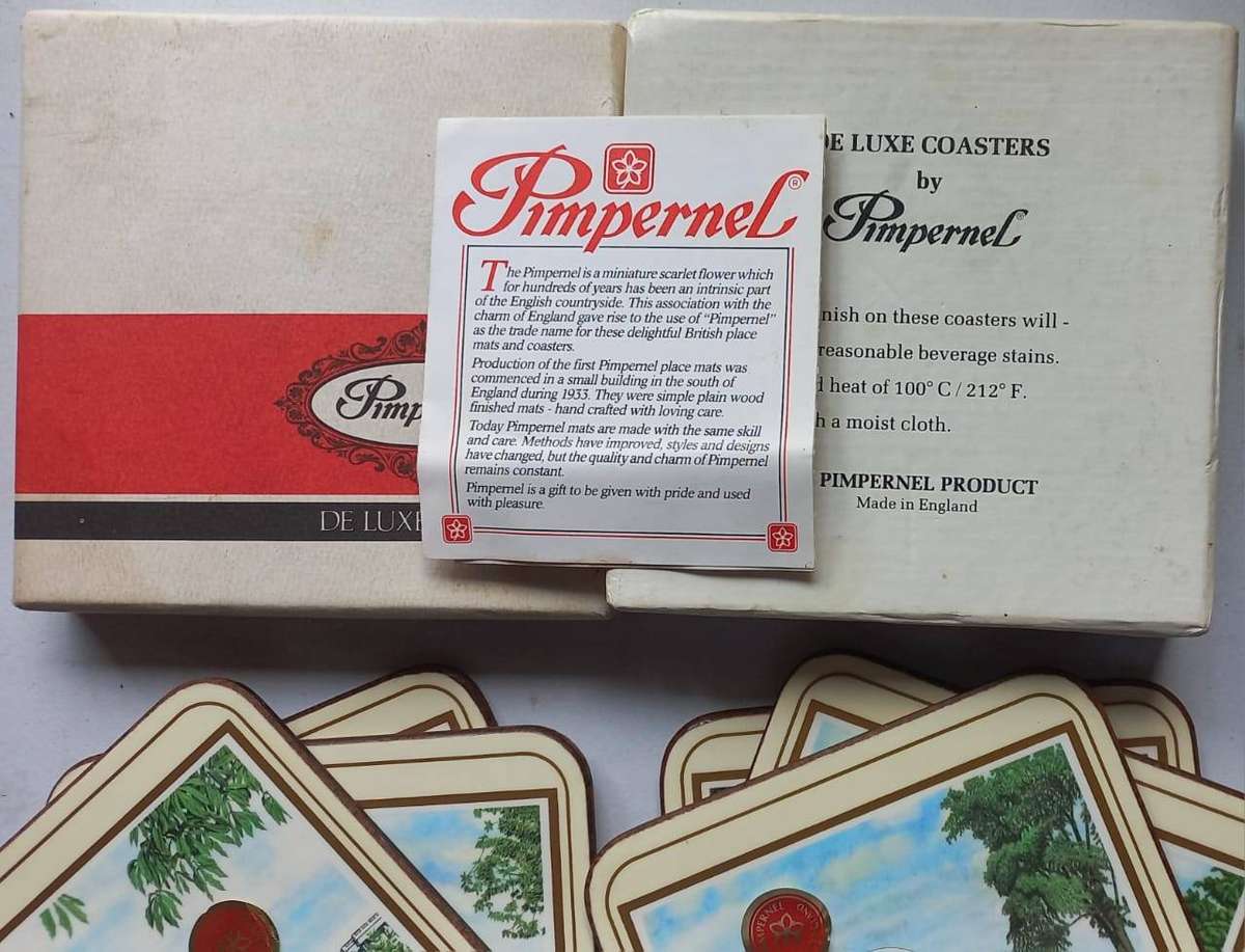 Pimpernel Coasters of Landmarks in Washington DC, USA - Made in England - De Luxe Coasters