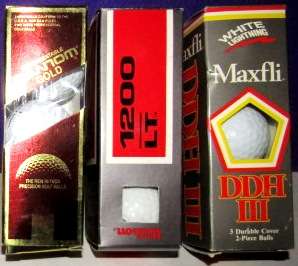 Three Sleeves of Golf Balls in Original Packaging (9 Balls in Total) - Fantom, Wilson and Maxfli