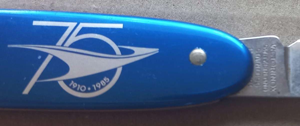 South African Railways 75th Anniversary 1985 Dual Blade Victorinox Stainless Steel Pocket Knife