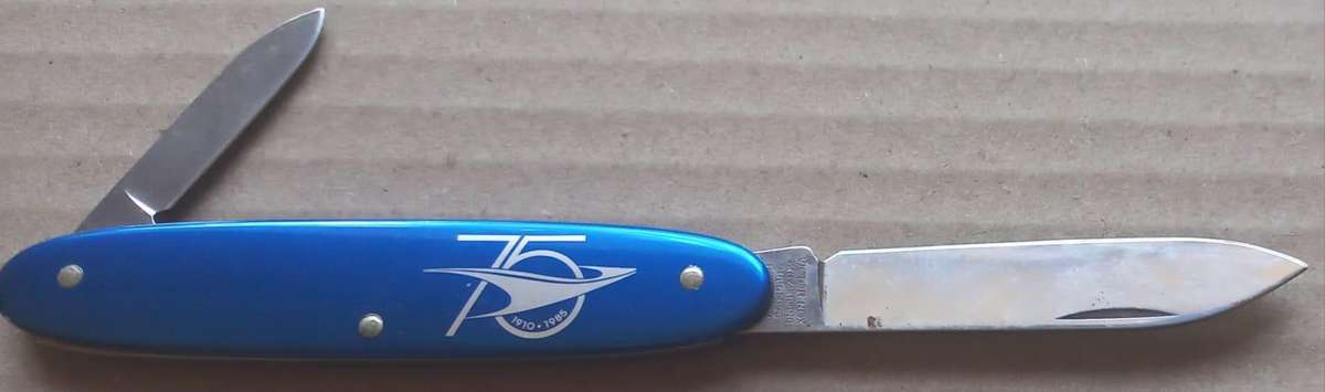South African Railways 75th Anniversary 1985 Dual Blade Victorinox Stainless Steel Pocket Knife