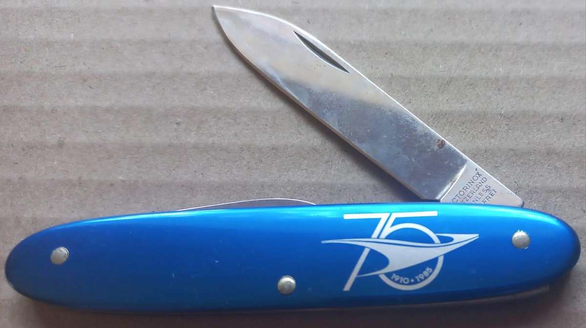 South African Railways 75th Anniversary 1985 Dual Blade Victorinox Stainless Steel Pocket Knife