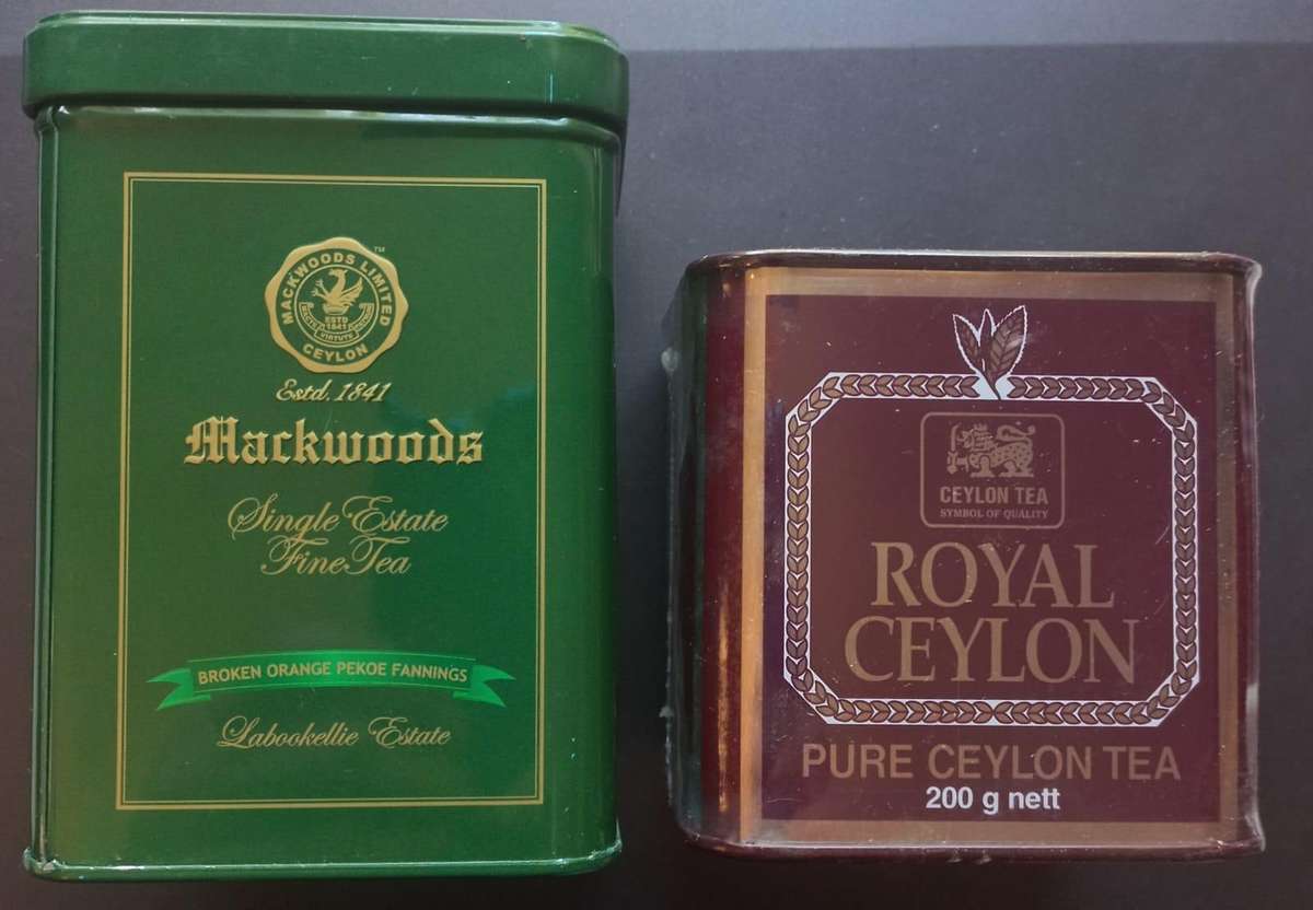 Ceylon Tea Leaves in Tins - 200gm Nett per Tin Packed in Sri lanka