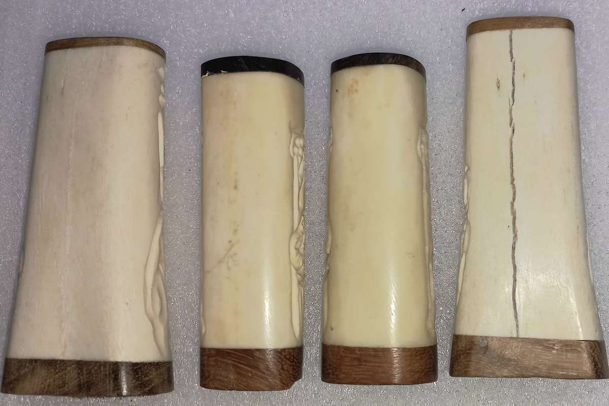 Bone Salt and Pepper Shakers