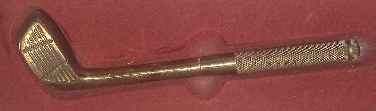 Brass Desk Top Screwdriver set - All-in-One in Golf Club - See Photos