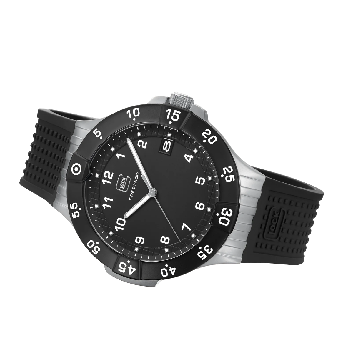 Men's Glock Watch With Black Strap And Black Face GW-15-6-22