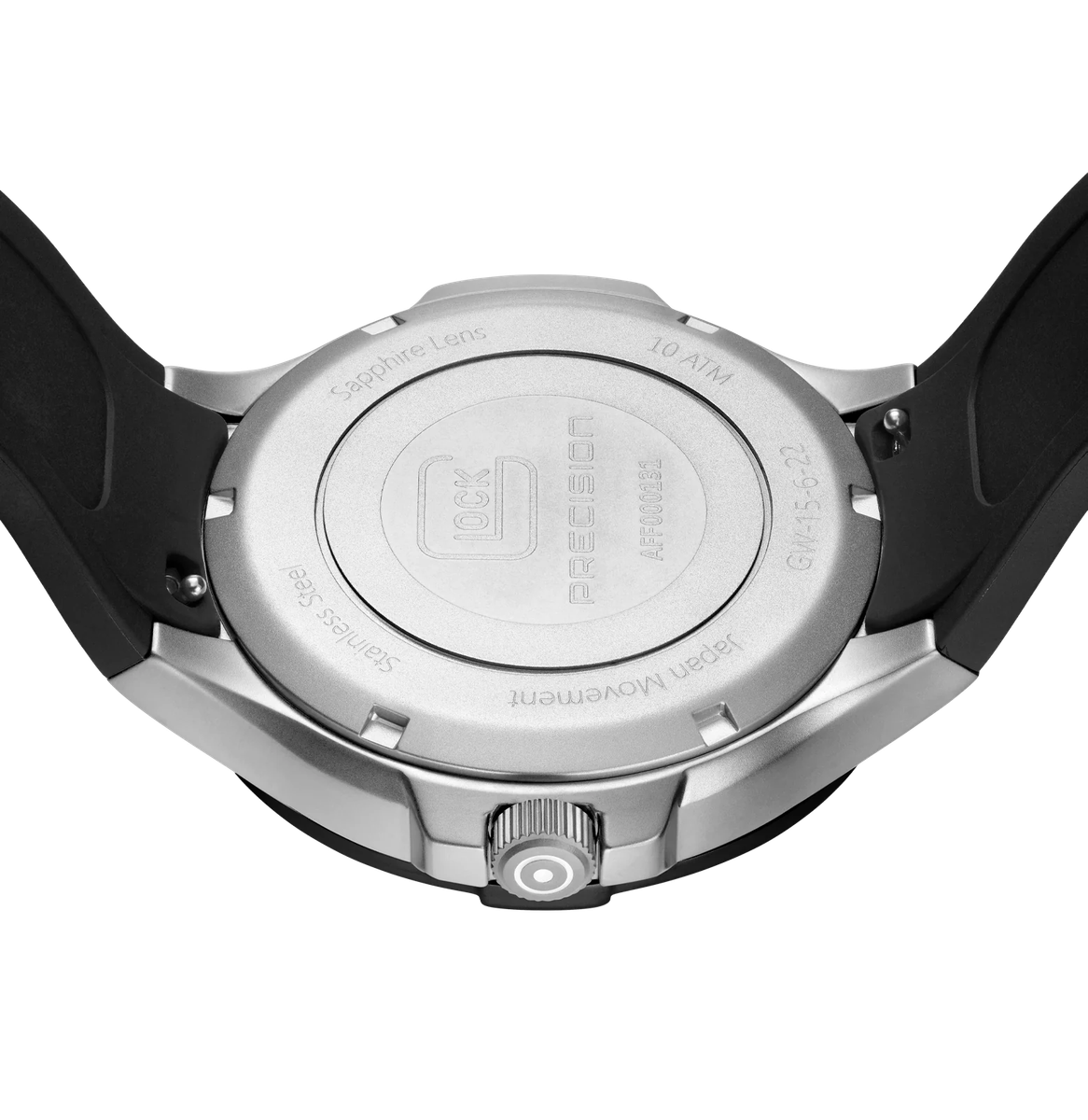 Men's Glock Watch With Black Strap And Black Face GW-15-6-22