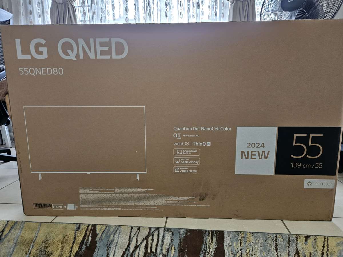 LG 139cm (55") QNED80 4K Smart TV AI Magic Remote HDR10 webOS24 - 55QNED80T6B