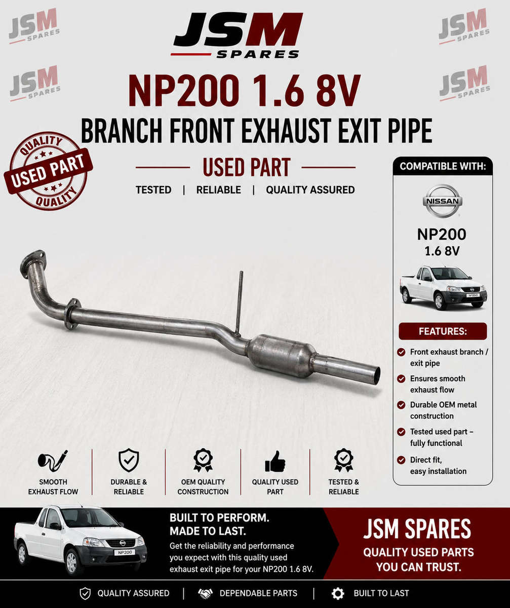 NP200 1.6 8V BRANCH FRONT EXHAUST EXIT PIPE
