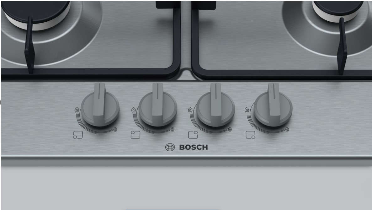 Bosch - Gas Hob 60cm Series 4 - Stainless steel