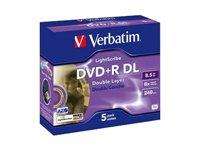 Verbatim - DVD+R DL x 5 - 8.5 GB