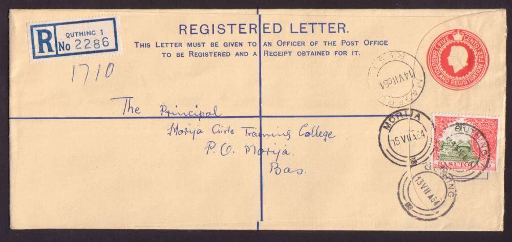 BASUTOLAND MORIJA, MASERU & BUTHA BUTHE REG COVERS - SUPERB!