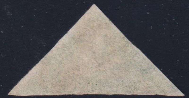 CAPE OF GOOD HOPE 1855 1/- BRIGHT YELLOW-GREEN TRIANGLE FINE USED