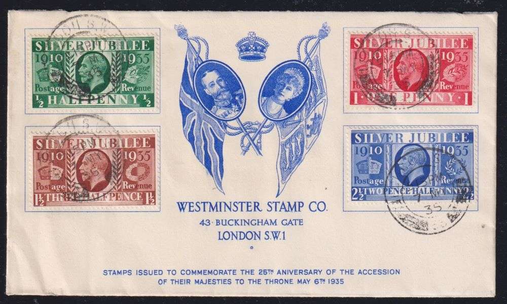 GREAT BRITAIN 1935 SILVER JUBILEE FDC