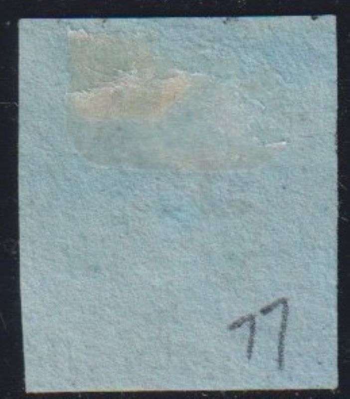 GREAT BRITAIN 1841 1d RED WORN  PLATE 77 FINE USED